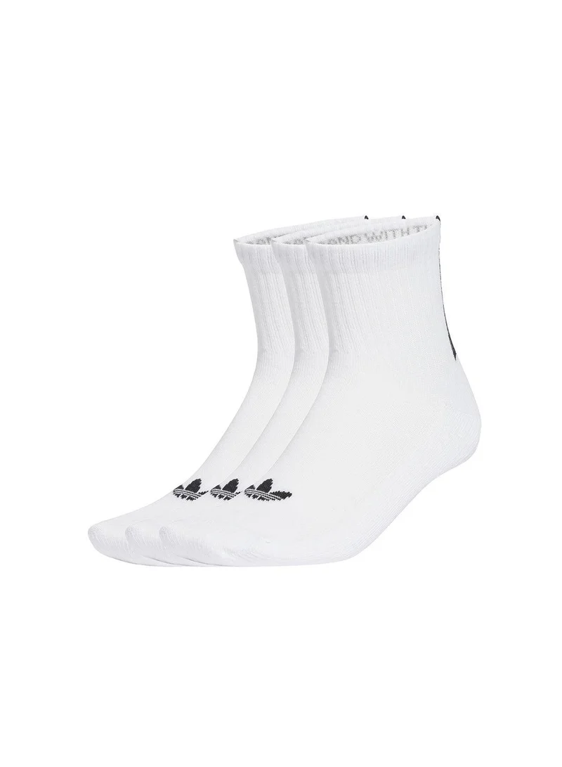 adidas 3S 1/4 Socks 3P White Originals Socks