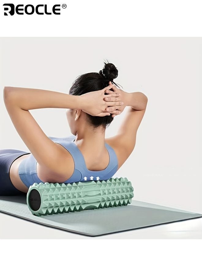 ريوكل أسطوانة تدليك رغوة عالية الكثافة أداة تمرين لياقة للظهر تخفيف ألم الظهر الساق القدم الكتف تعافي بعد التمرين تصميم مريح ملحق تدريب الصالة الرياضية - Image 2