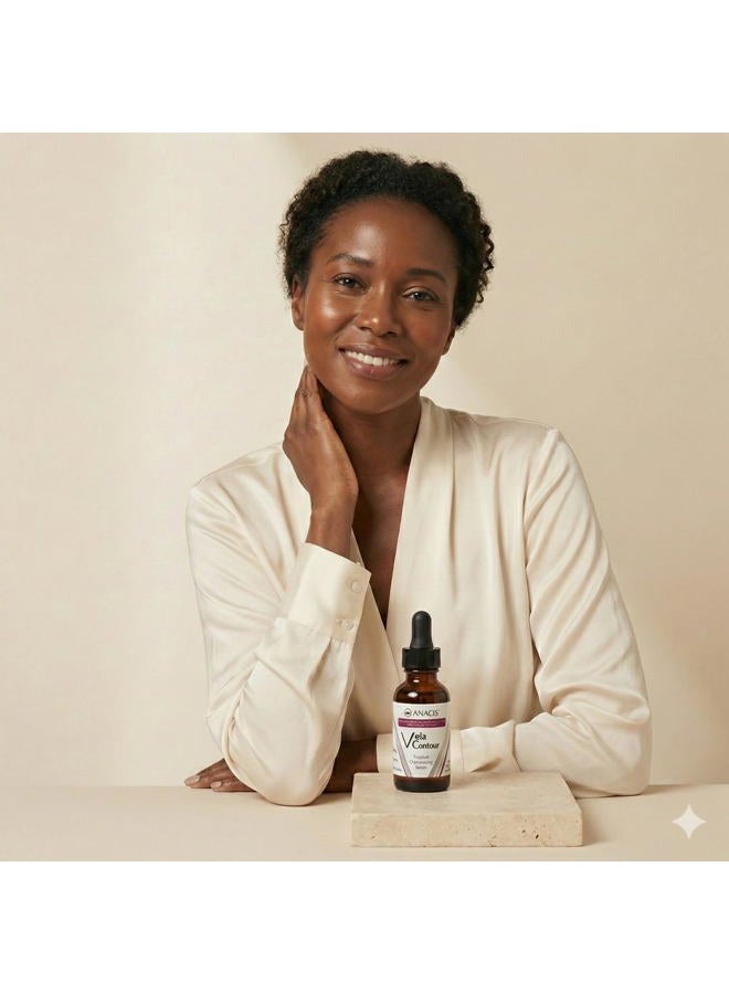 Anacis Neck Firming and Tightening, Lifting V line Serum, Chin contouring, Reduce Appearance of Double Chin, Loose and Sagging Skin. Vela Contour 30 Ml - Image 5