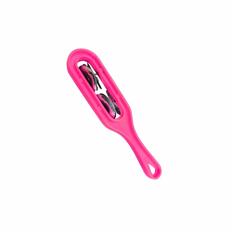 Plastic Majira one line Music Instrument for kirtan, Bhajan, Mandir aarti (Pink, Pack of 1)