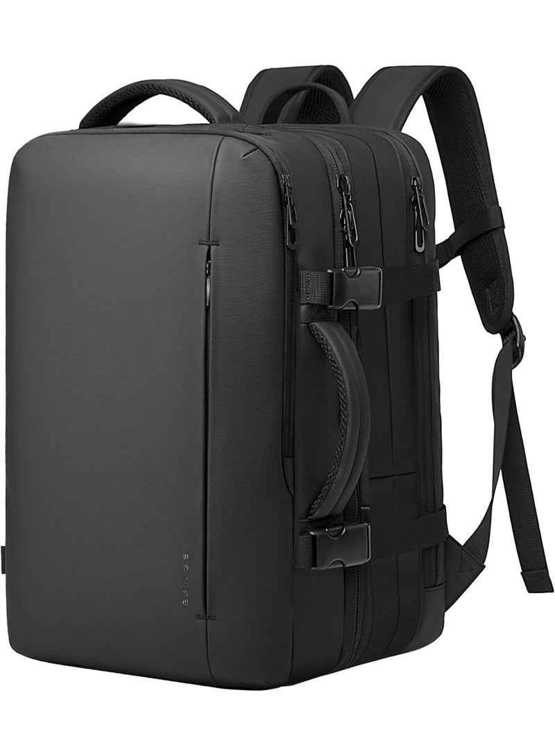 BANGE 45L Expandable Travel Backpack for Men, Large Laptop Backpack Fits 17.3 Inch, Flight Approved Carry On Bag, Business & Personal Item Travel Backpack - Image 1