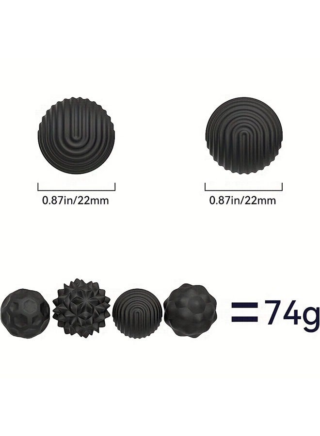 سيليكون المغناطيسي مجموعة الكرة الضغط - الكبار الحسية مهدئا لعبة ، والتعاقد المحمولة تخفيف القلق ، متعة نسيج الأسطوانة هدية السفر - Image 2