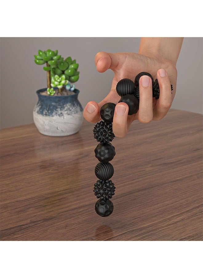 سيليكون المغناطيسي مجموعة الكرة الضغط - الكبار الحسية مهدئا لعبة ، والتعاقد المحمولة تخفيف القلق ، متعة نسيج الأسطوانة هدية السفر - Image 4