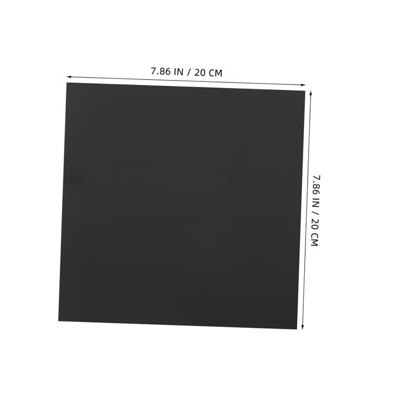 5pcs Black Anodized Aluminum Sheet 20x20cm 0.1cm Thick for Engraving Signs and Crafting - Image 3