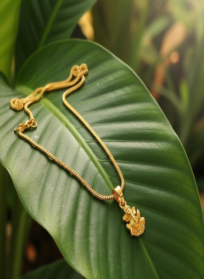 CHARMS Divine Ganesha Idol Pendant Necklace – Hindu Spiritual Jewelry for Prosperity & Blessings - Image 4