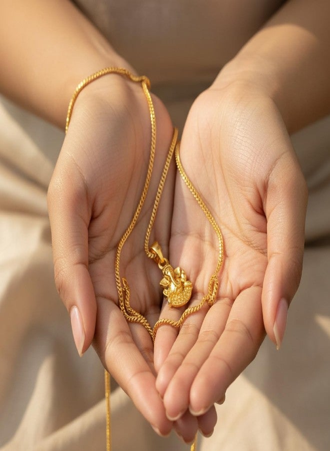 CHARMS Divine Ganesha Idol Pendant Necklace – Hindu Spiritual Jewelry for Prosperity & Blessings - Image 5