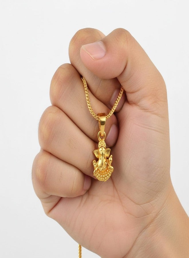 CHARMS Divine Ganesha Idol Pendant Necklace – Hindu Spiritual Jewelry for Prosperity & Blessings - Image 3