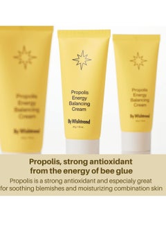 By Wishtrend BY WISHTREND] Propolis Energy Balancing Cream 1.69 Fl oz, 50ml, 10% Propolis, Face cream for oily skin, Improves the skin barrier, Rich in antioxidant, Light texture, Probiotics Moisturizer  - Image 2