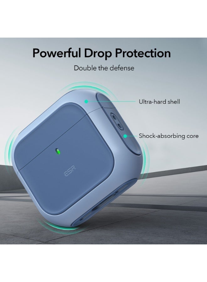 اي اس ار ESR for AirPods 4 Case, Compatible with AirPods 4th Generation Case (2024) (USB-C), Compatible with MagSafe, Drop Protection Cover with Lanyard, Magnetic Lid Lock, Orbit Hybrid Series blue - Image 5