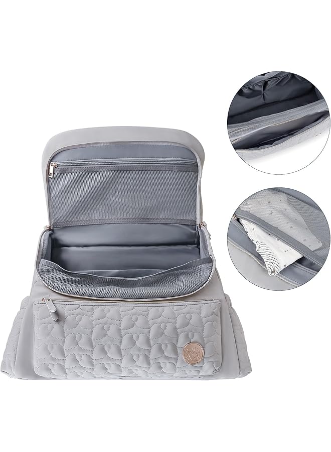 erorex Diaper Bag Backpack Large Capacity Convertible Travel Back Pack Waterproof Baby Bag For Mom And Girl - Image 2