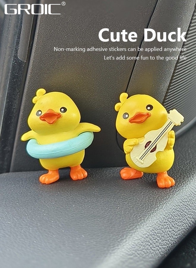 GROIC Dashboard Decorations with 6 lovely ducks,Car Decoration Ornaments Auto Interior Decor,Car Dashboard Cute Cartoon Decoraion - Image 4