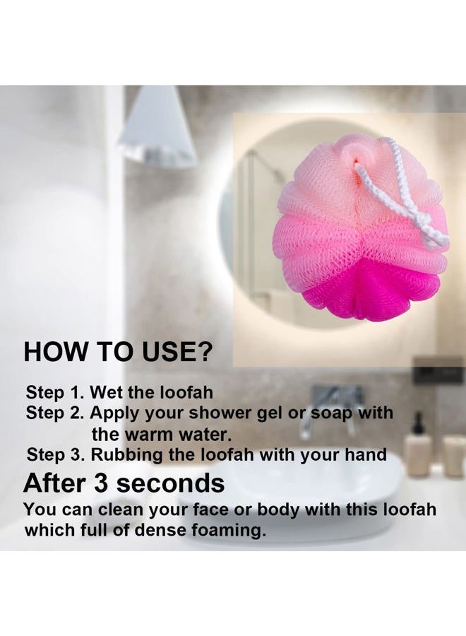 PPHAO BASIC Back Scrubber for Shower - Loofah Sponge - 100g(XXL) - Bath Sponge - Back Scrubber for Shower Exfoliating - Shower Back Scrubber for Men and Women - 4 Pack - Image 3