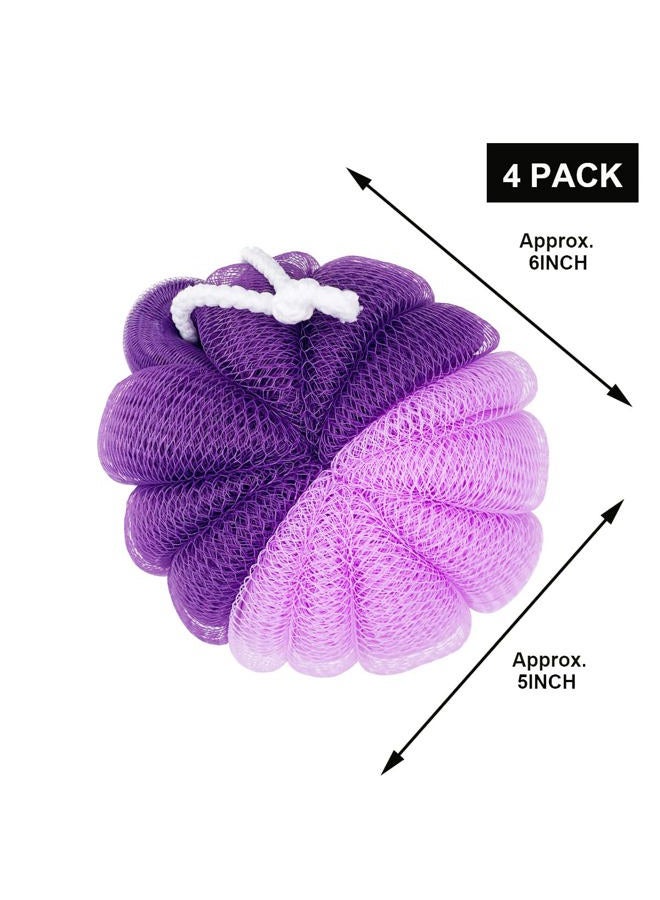 PPHAO BASIC Back Scrubber for Shower - Loofah Sponge - 100g(XXL) - Bath Sponge - Back Scrubber for Shower Exfoliating - Shower Back Scrubber for Men and Women - 4 Pack - Image 2