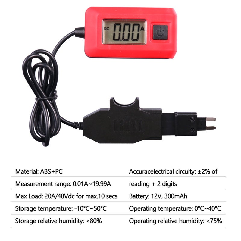12-Voltage Car Current Tester Multimeter Car Repairing Tool Fuse Current Meter Automotive Diagnostic Machine - Image 3