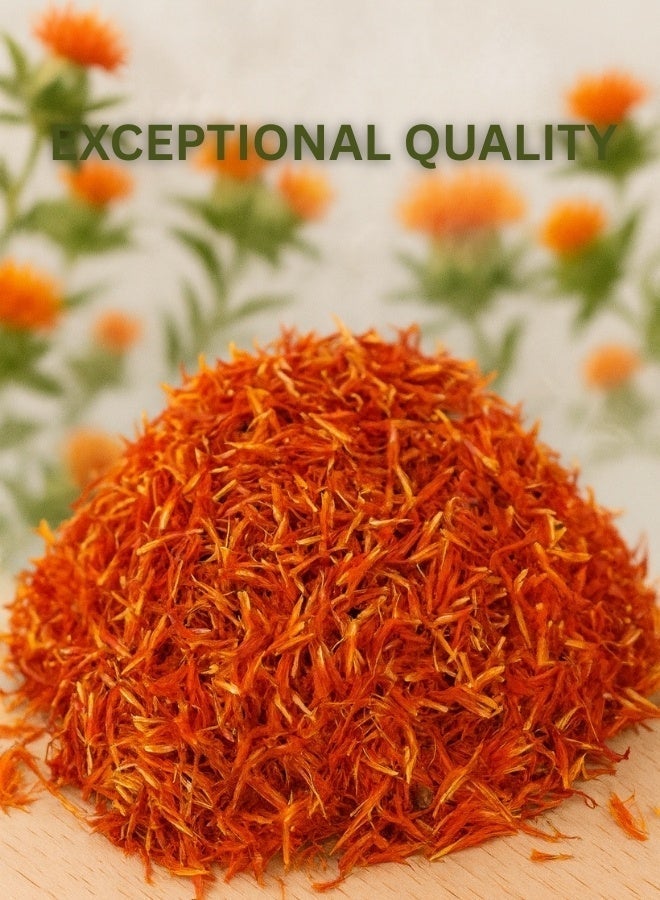 زهر 100% طبيعي: مصنوع من بتلات القرطم النقية المجففة بشكل طبيعي بدون أي إضافات أو مواد حافظة. - Image 3