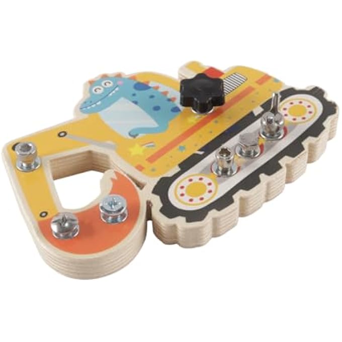 WOODEN DINOSAUR DIGGER SET, DINOSAUR DIGGER NUTS FUN DISASSEMBLY AND ASSEMBLY TOOLS SUITABLE FOR DEVELOPING BRAINPOWER - Image 4