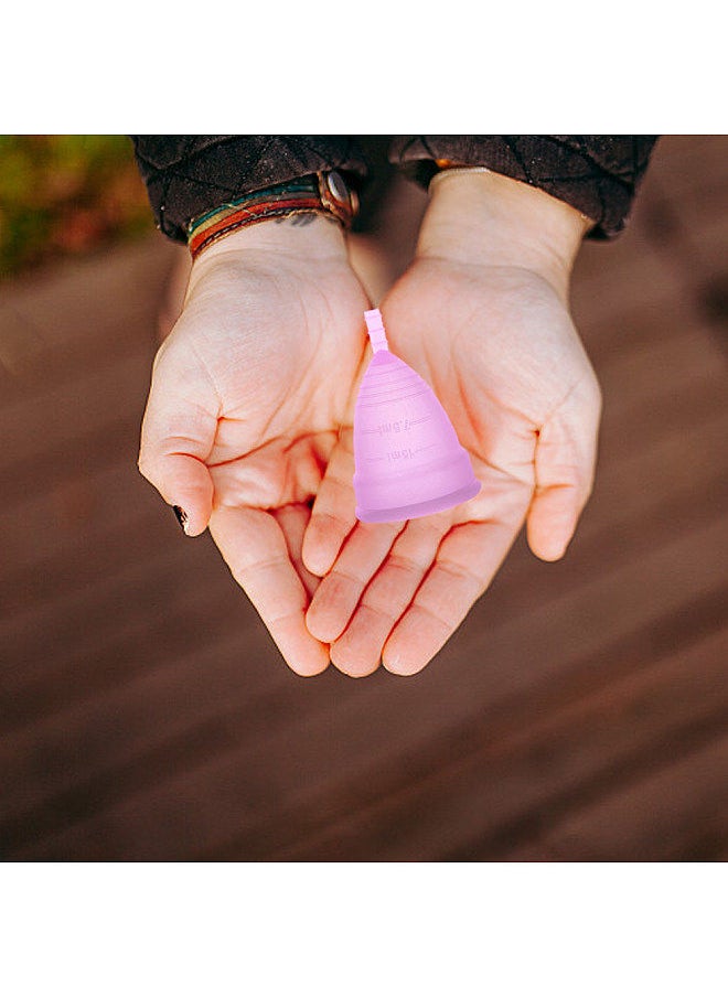 Generic - Women's Menstrual Cup Medical Silica Gel Food Grade Material Menstrual Period Cup can be Recycled Feminine Hygiene Menstrual Cup Multiple Specifications Optional - Image 1