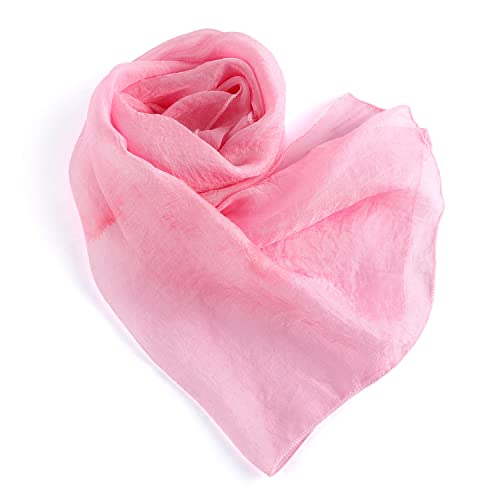 Sincere Party Pink Satin Jacket Back to the 50s Costume for Girls with Glasses,Scarf,Earrings Small(4-6) - Image 3