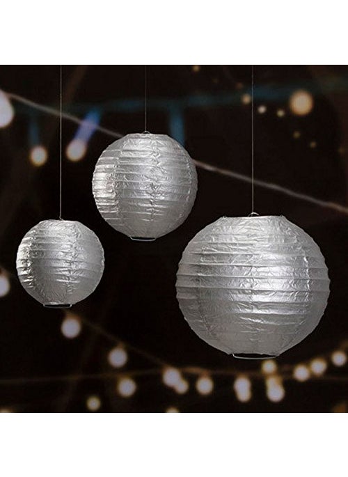 Funcart Funcart Silver Paper Lantern 14  - Image 2
