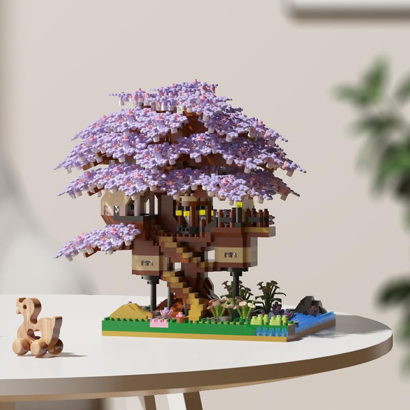 Aningde 2200Pcs Architecture Mini Building Blocks Set for Adults Micro Toy Building Bricks Model Kit Educational Architecture Model Gift for Teens and Adults Age 14 Purple - Image 1