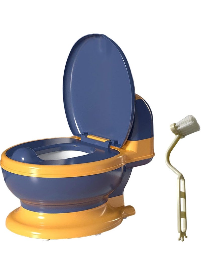 RUIYADA - Potty Training Toilet Realistic Potty Training Seat Toddler Potty Chair with Soft Seat Removable Potty Pot Toilet Tissue Dispenser and Splash Guard Non-Slip for Toddler& Baby& Kids - Image 1