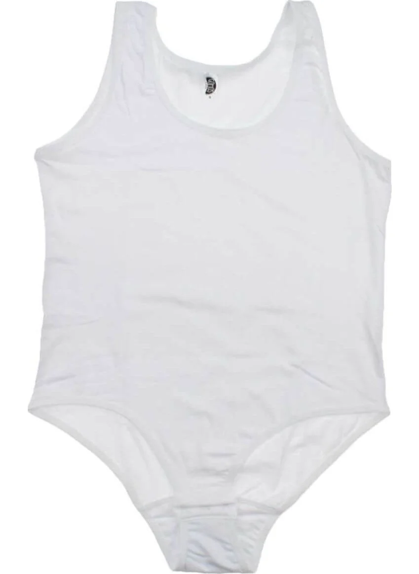 Gümüş Silver 4027 6-Pack Women's Thick Strappy Snap Bodysuit