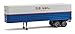 Walthers 35 FlutedSide Trailer 2Pack Assembled US Mail blue white red stripe gold shadow lettering - Image 3