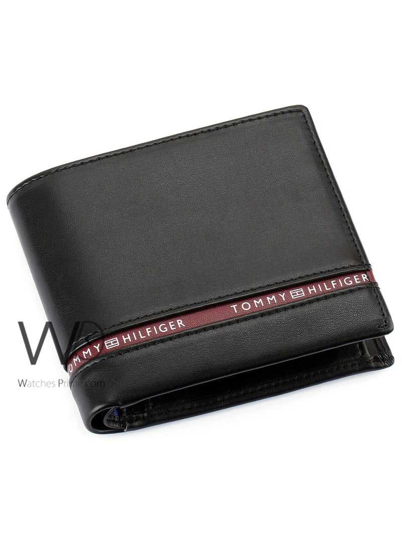 Tommy Hilfiger Plus - Tommy Hilfiger Wallet for Men Black Color Natural Leather - Image 1