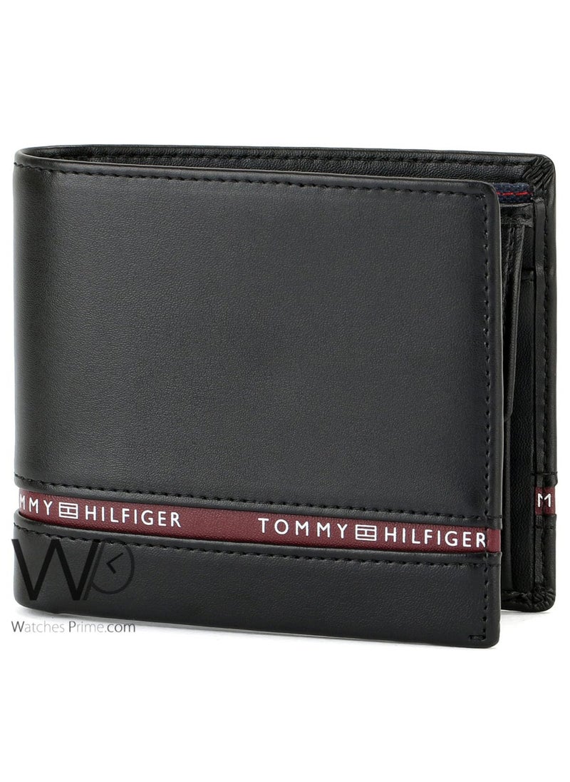 Tommy Hilfiger Plus - Tommy Hilfiger Wallet for Men Black Color Natural Leather - Image 1