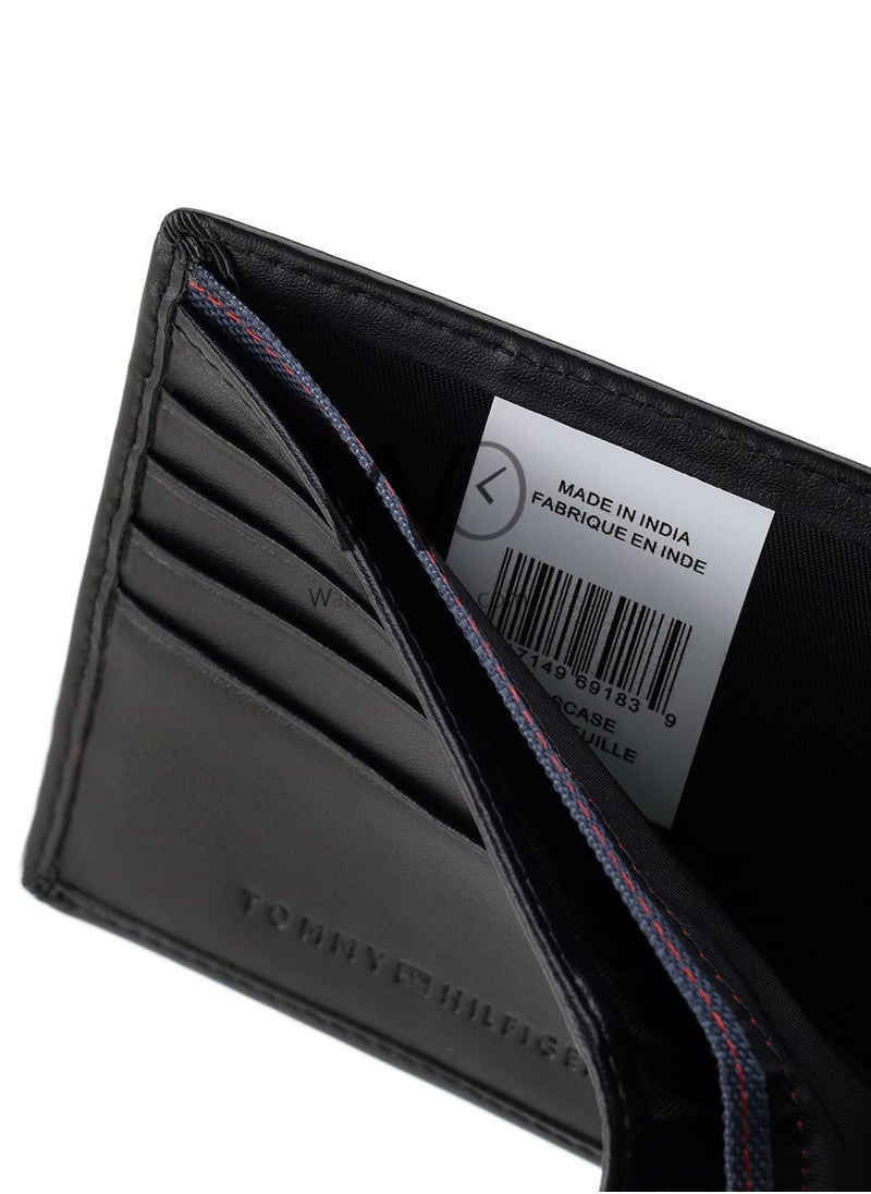 Tommy Hilfiger Plus - Tommy Hilfiger Wallet for Men Black Color Natural Leather - Image 1