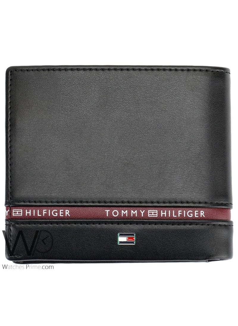 Tommy Hilfiger Plus - Tommy Hilfiger Wallet for Men Black Color Natural Leather - Image 1