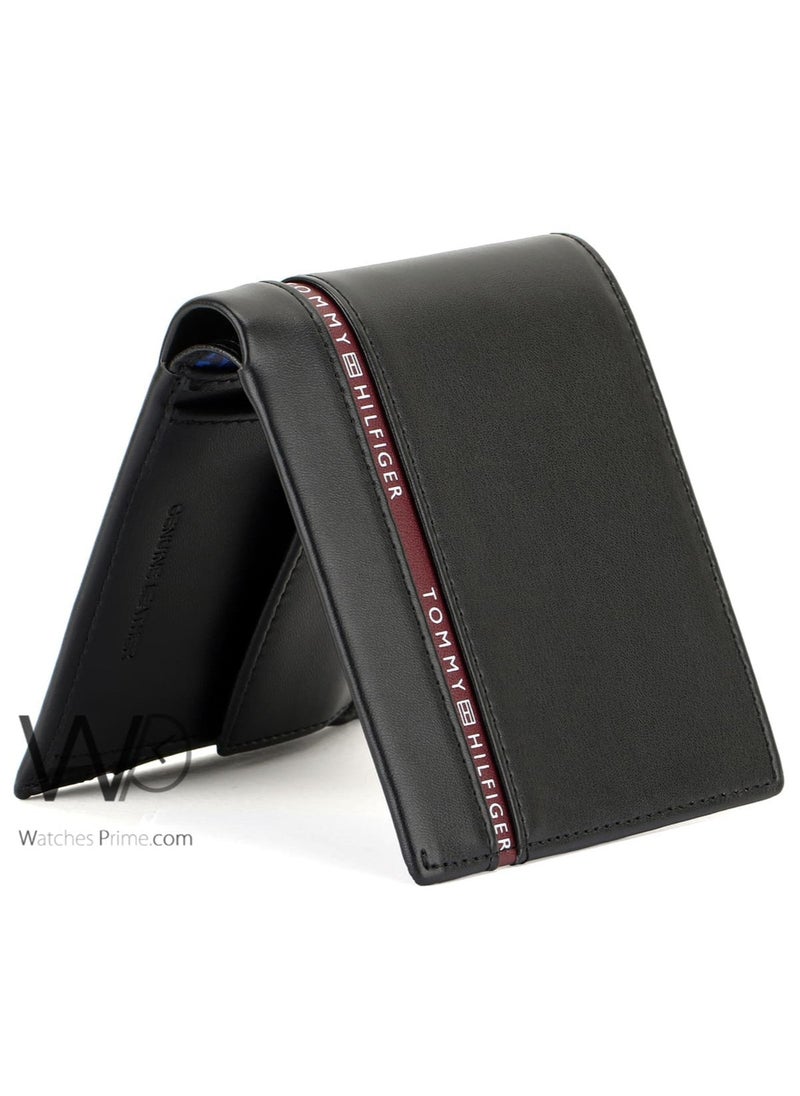 Tommy Hilfiger Plus - Tommy Hilfiger Wallet for Men Black Color Natural Leather - Image 1