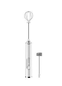 MIXDE Rechargeable Milk Frother 3 Speeds Handheld Foam Maker With Stainless Whisk For Coffee, Latte, Cappuccino, Chocolate, Tea, Coconut Milk, Durable Drink Mixer  - Image 1