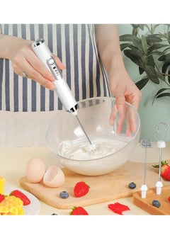 MIXDE Rechargeable Milk Frother 3 Speeds Handheld Foam Maker With Stainless Whisk For Coffee, Latte, Cappuccino, Chocolate, Tea, Coconut Milk, Durable Drink Mixer  - Image 2