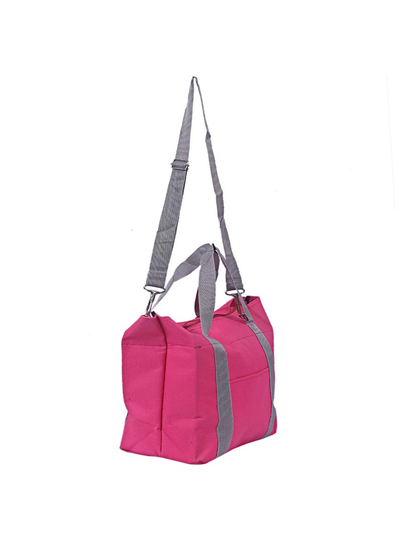 Kuber Industries Kuber Industries Rexine 1 Piece Shopping Bag Pink CTKTC6283  - Image 1