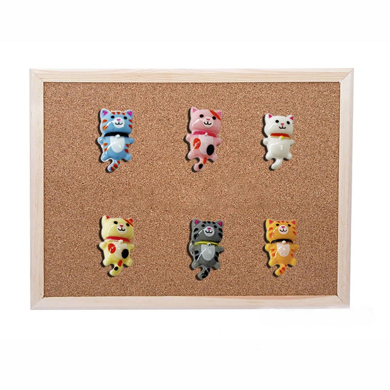 Supfoxer Cat Push Pins for Bulletin Board,Cat Office Supplies Decorative Cute Thumb Tacks for Cork Board Hanging Posters Photos Maps ï¼ˆ30pcsï¼‰ - Image 2