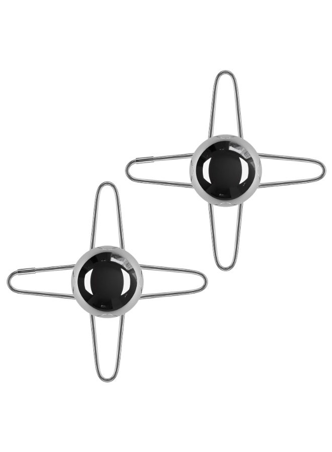 Stainless Steel Espresso Cooling Ball Set with Stands, 2 Pack - Image 2