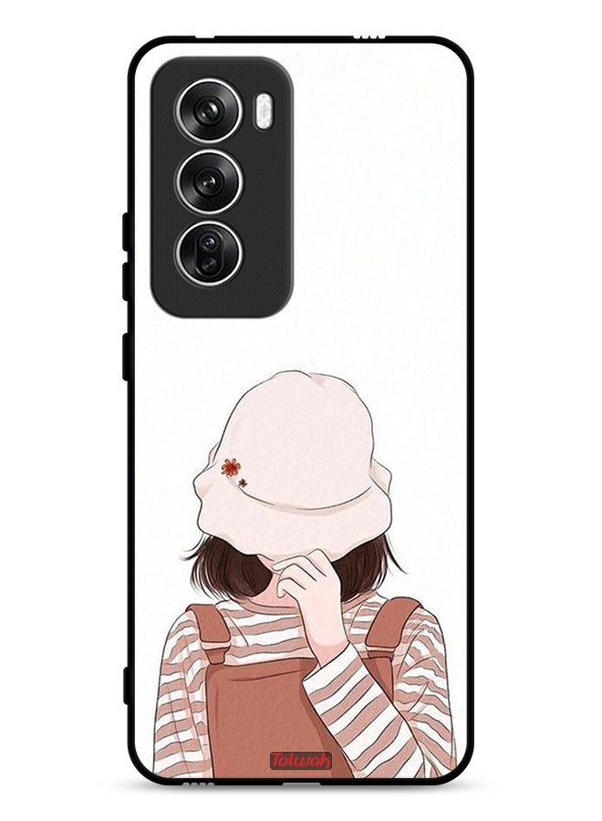 Tolwak Oppo Reno12 5G Protective Case Cover Hide Face By Hat - Image 1