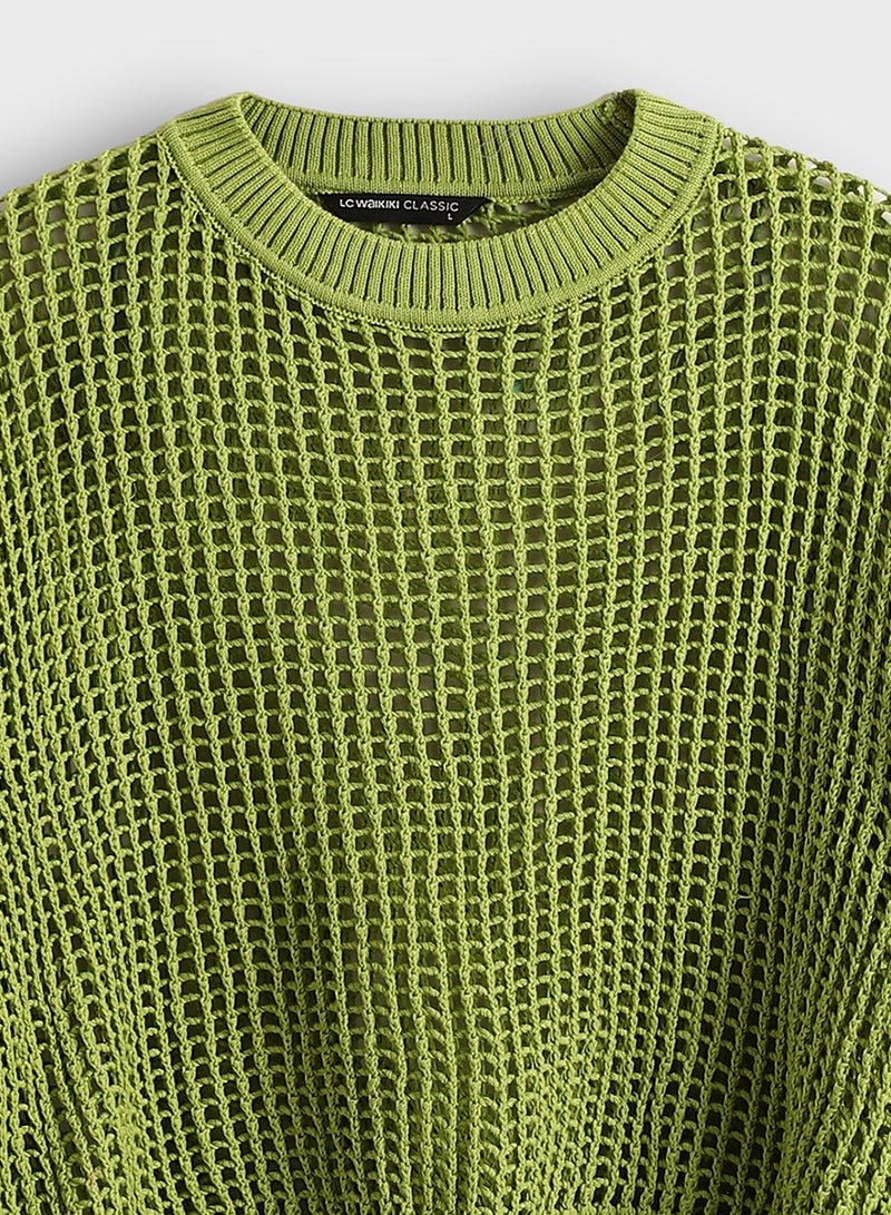 LC WAIKIKI Crew Neck Long Sleeve Women's Knitwear Sweater - Image 4