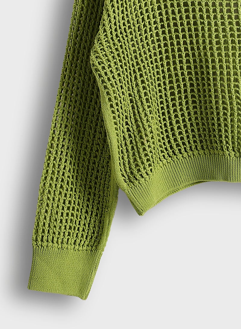 LC WAIKIKI Crew Neck Long Sleeve Women's Knitwear Sweater - Image 3