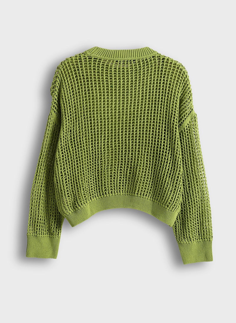 LC WAIKIKI Crew Neck Long Sleeve Women's Knitwear Sweater - Image 2