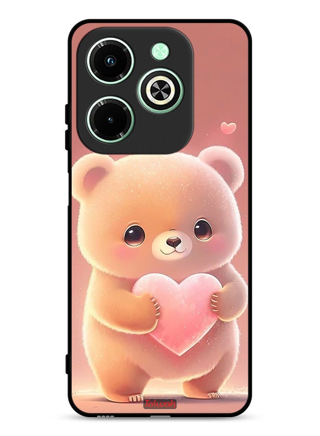 Tolwak Infinix Hot 40i 4G Protective Case Cover Cute Little Panda Holding Heart - Image 1