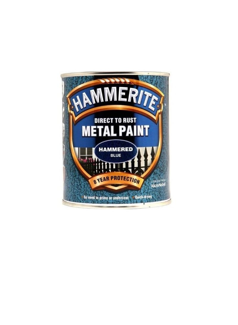 Hammerite Metal Paint Hammered Blue 750ml - Image 3