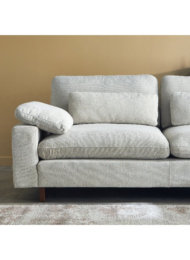Home Box Francisco 5-Seater Fabric Right Corner Sofa with 3 Back Support Cushions  - Image 4
