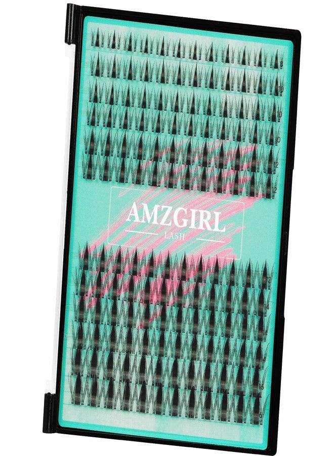 AMZGIRL LASH Manga Style Fairy Lash Clusters 144pcs DIY Individual Lash Clusters Natural for Eyelash Extensions Manga Lashes Wispy with Invisible Band(8-16mm-Mixed) - Image 1