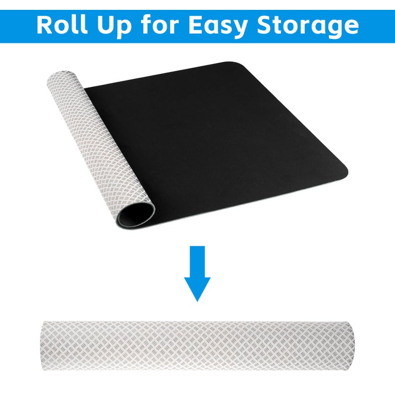 TRINKA Non-Slip Workout Mat for Under Desk Elliptical Machine, Mats for Exercise Equipment, Suitable for Electric Seated Foot Pedal Exerciser, Enhanced Stability & Floor Protection - Image 5