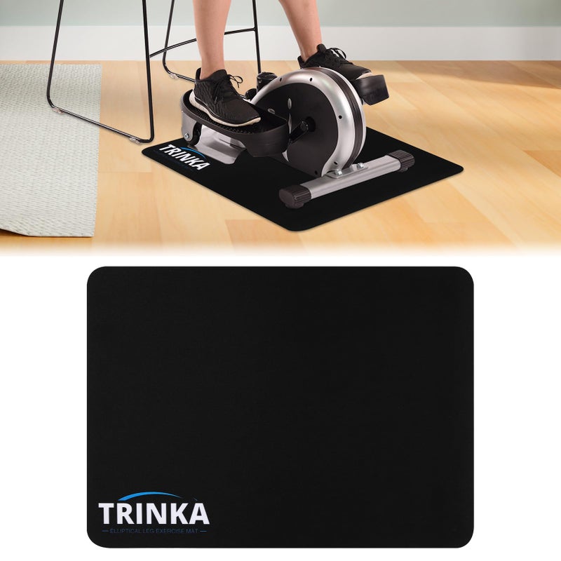 TRINKA Non-Slip Workout Mat for Under Desk Elliptical Machine, Mats for Exercise Equipment, Suitable for Electric Seated Foot Pedal Exerciser, Enhanced Stability & Floor Protection - Image 1