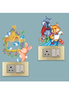 Rangoli Rangoli Switch Board Stickers Standard Size Multicolor Vinyl 40 Inch by 20 cm Pack of 1 CodeSB07  - Image 4