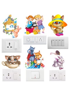 Rangoli Rangoli Switch Board Stickers Standard Size Multicolor Vinyl 40 Inch by 20 cm Pack of 1 CodeSB07  - Image 1