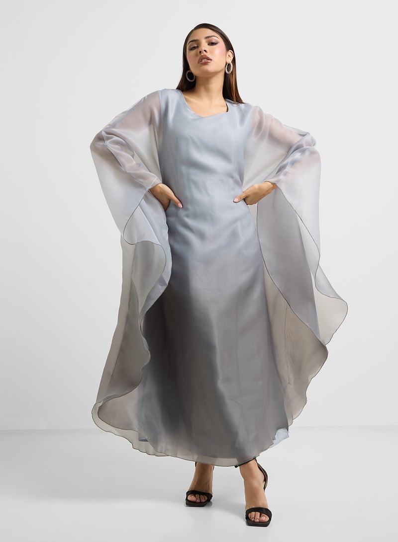 Khizana Kaftan With Ombre Print - Image 1